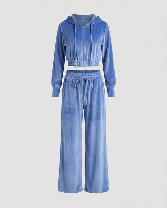 Minimalistischer Damen Fleece Zweiteiler