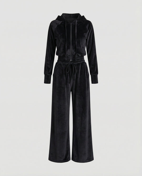 Minimalistischer Damen Fleece Zweiteiler