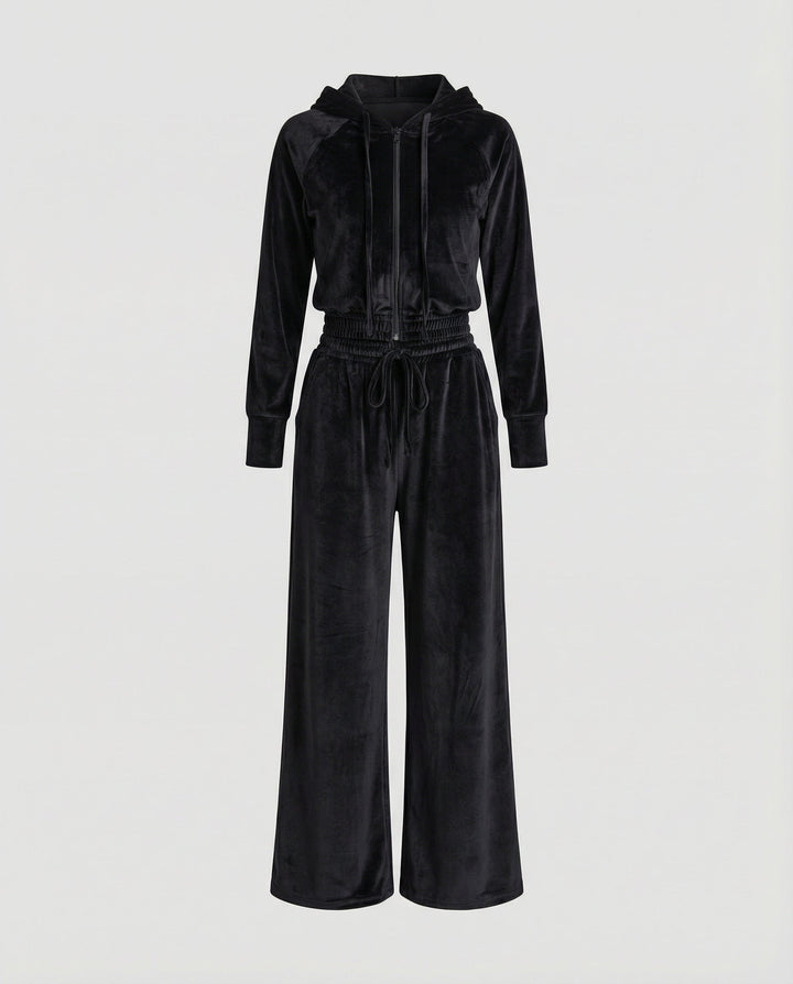 Minimalistischer Damen Fleece Zweiteiler
