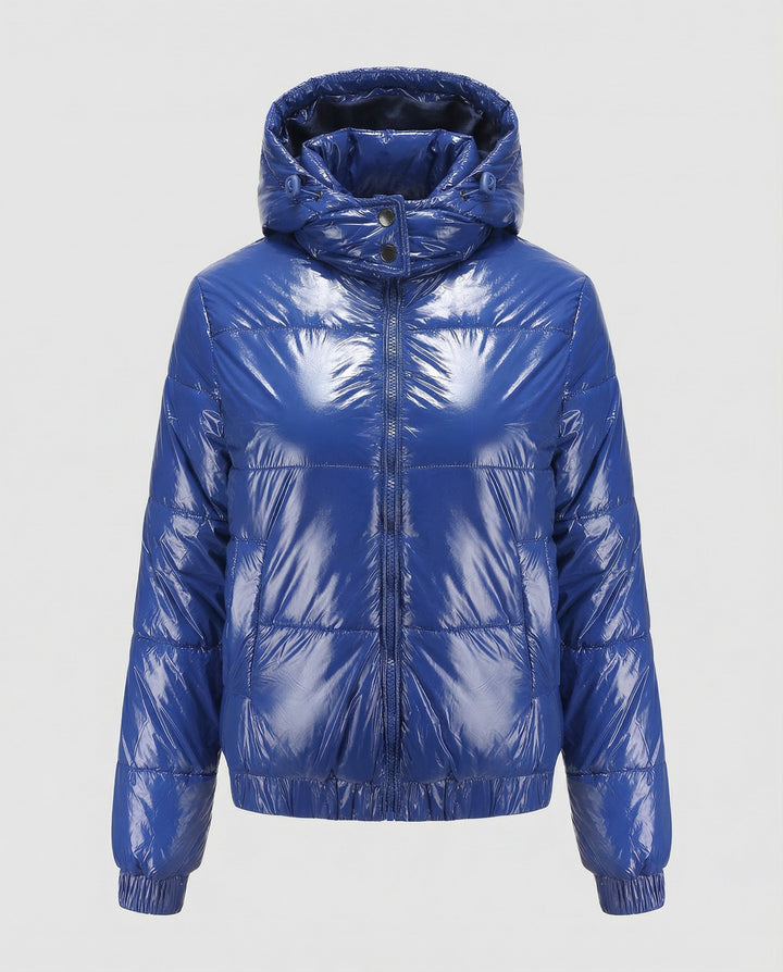 Glänzende Winterjacke Damen