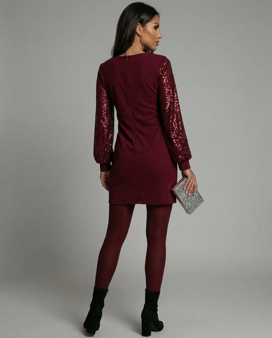 Lässiges Glitzerkleid Damen