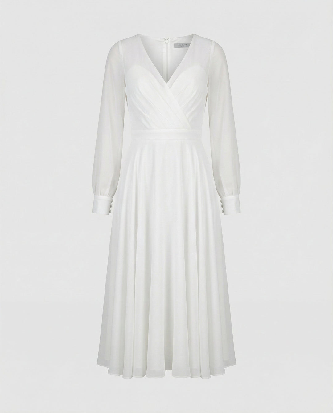 Elegantes Chiffon Flatterkleid Damen