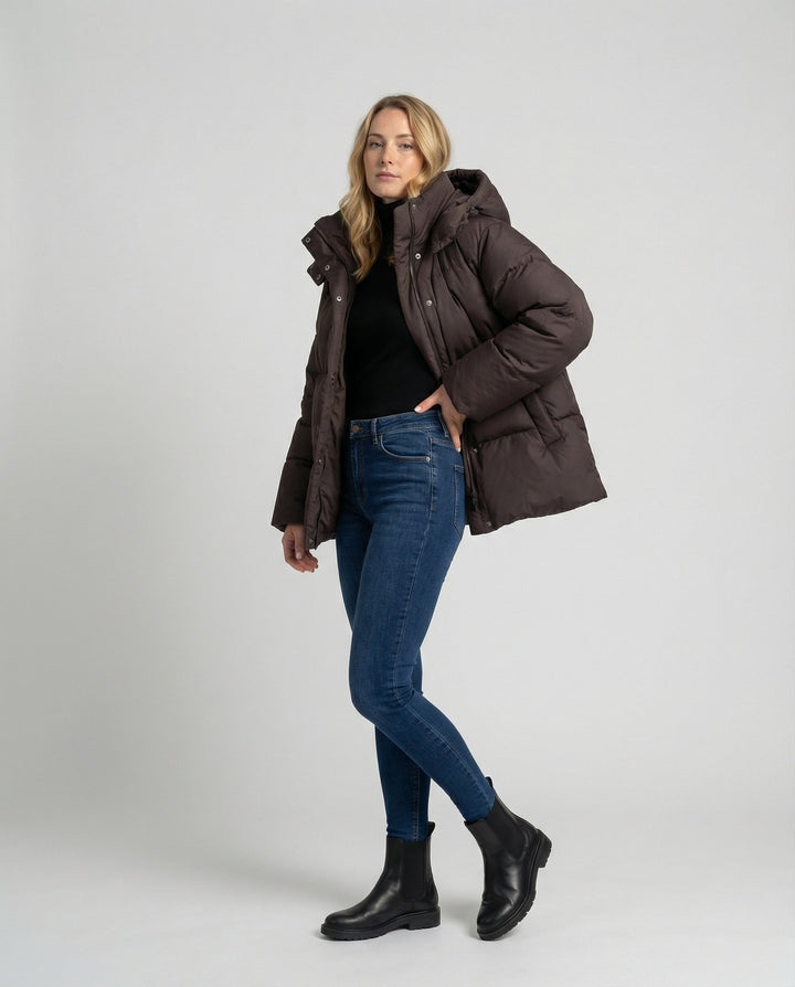 Oversized Damen Pufferjacke
