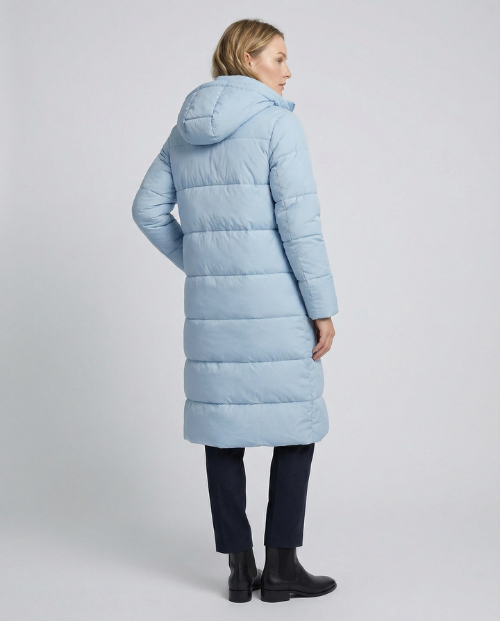 Taillierter Damen Steppmantel Winter