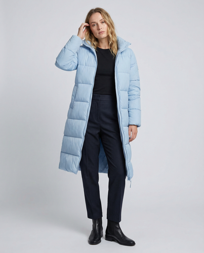 Taillierter Damen Steppmantel Winter