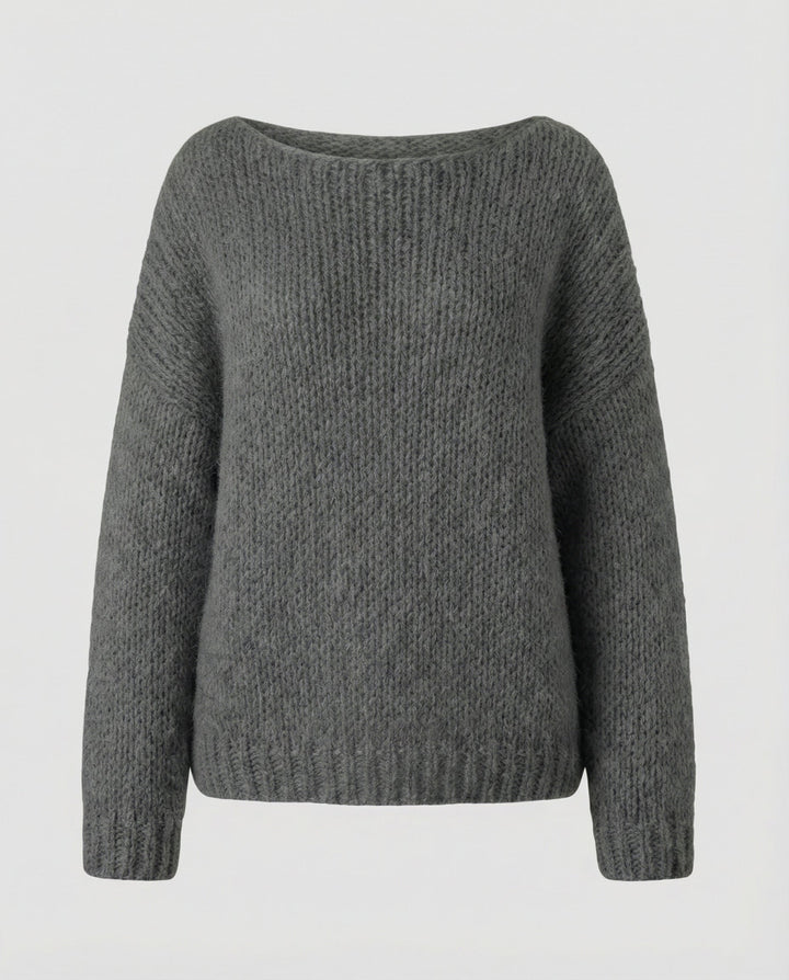 Oversized Pullover U Boot Ausschnitt