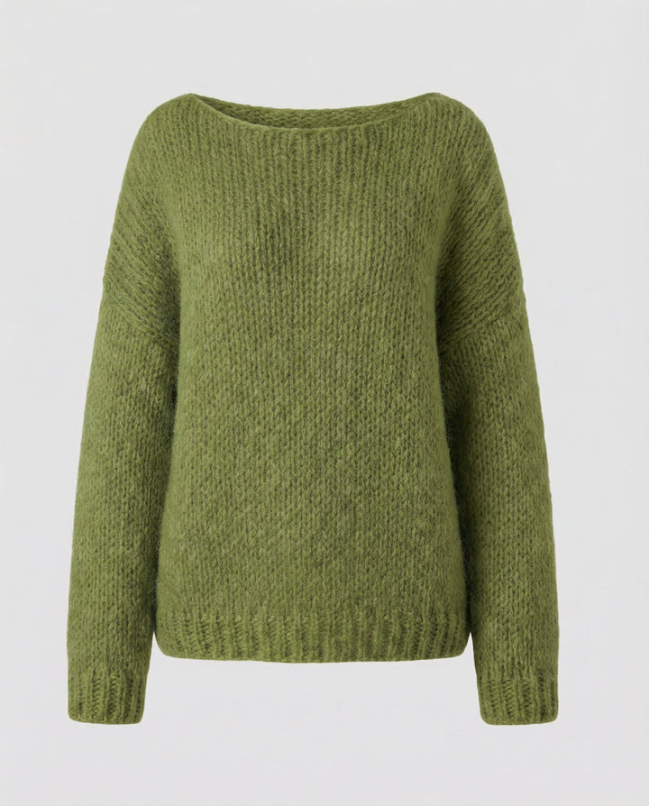 Oversized Pullover U Boot Ausschnitt