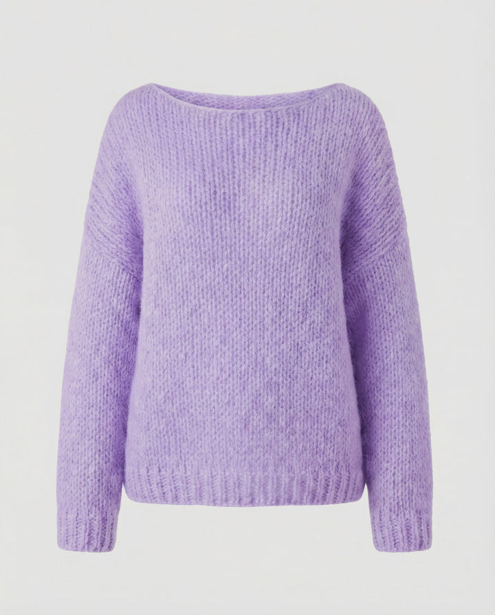 Oversized Pullover U Boot Ausschnitt