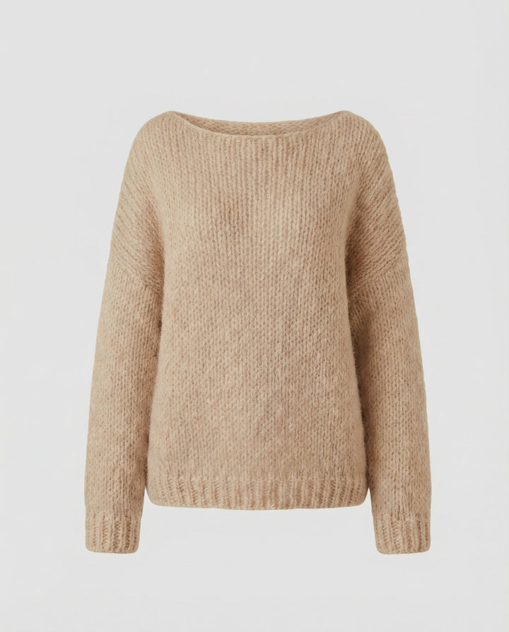 Oversized Pullover U Boot Ausschnitt