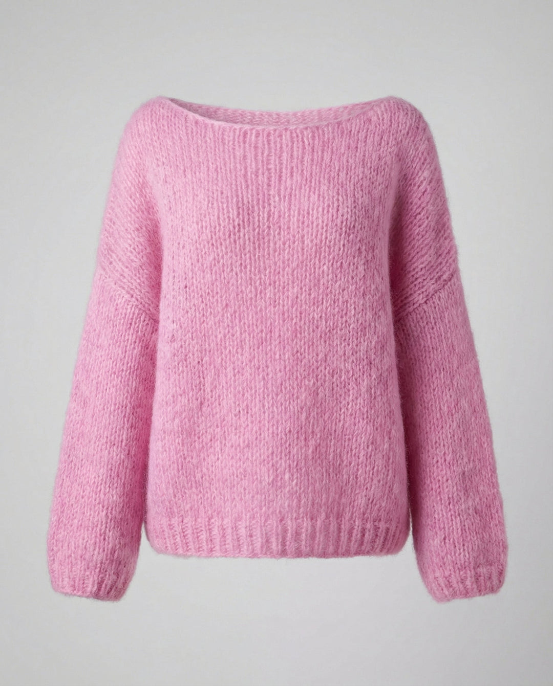 Oversized Pullover U Boot Ausschnitt