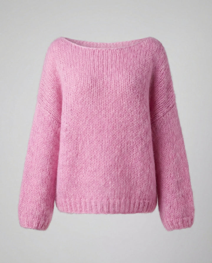Oversized Pullover U Boot Ausschnitt