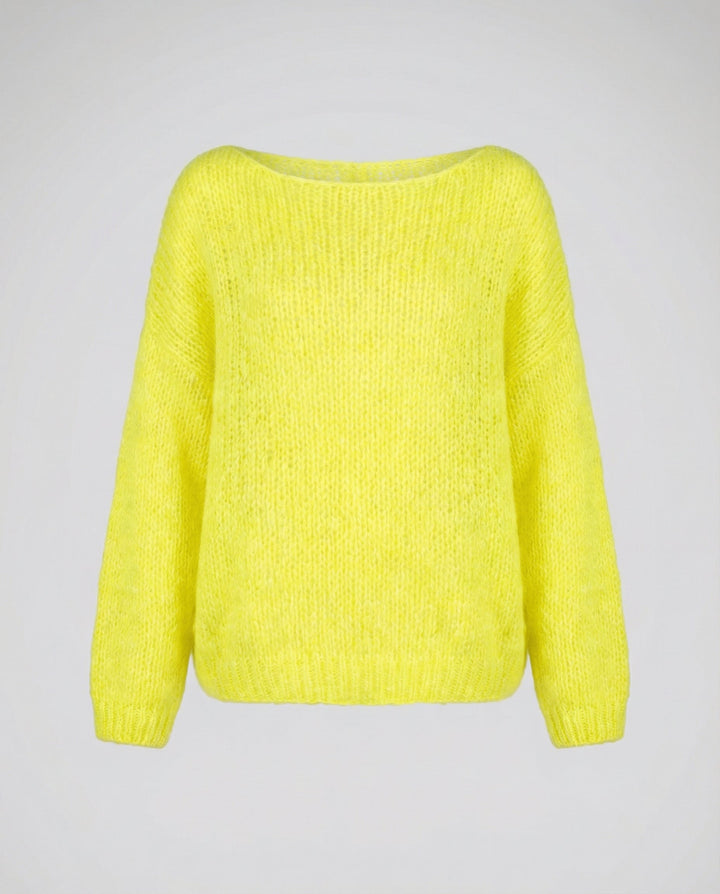 Oversized Pullover U Boot Ausschnitt