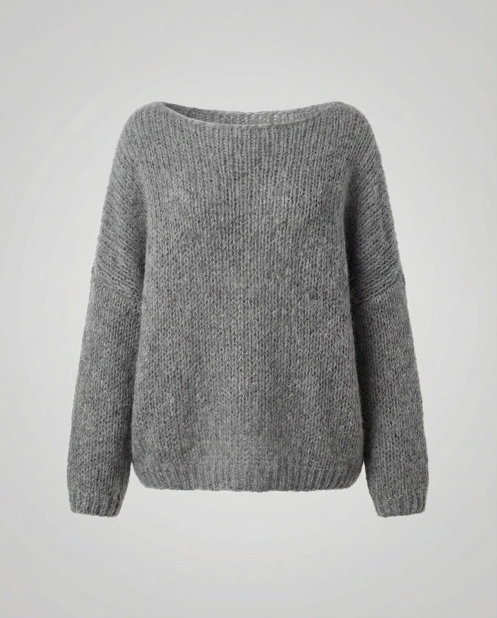 Oversized Pullover U Boot Ausschnitt