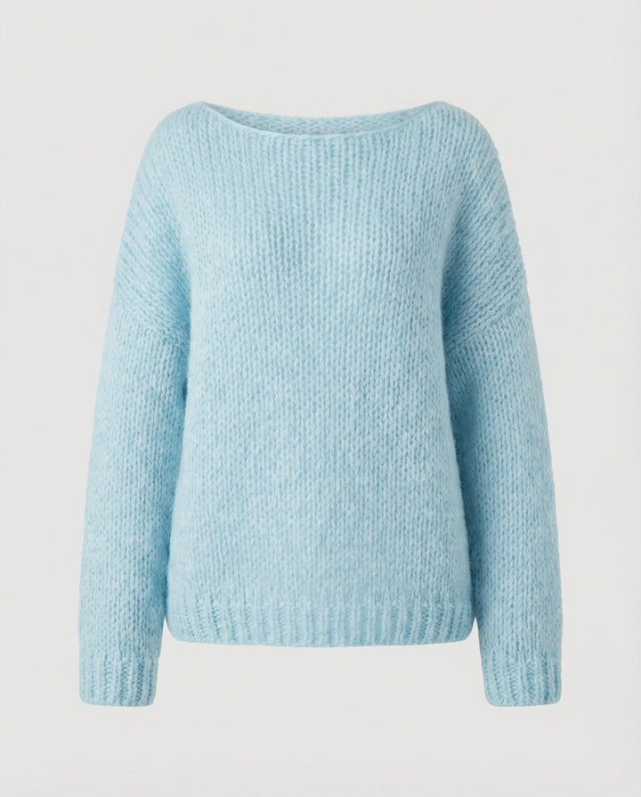 Oversized Pullover U Boot Ausschnitt