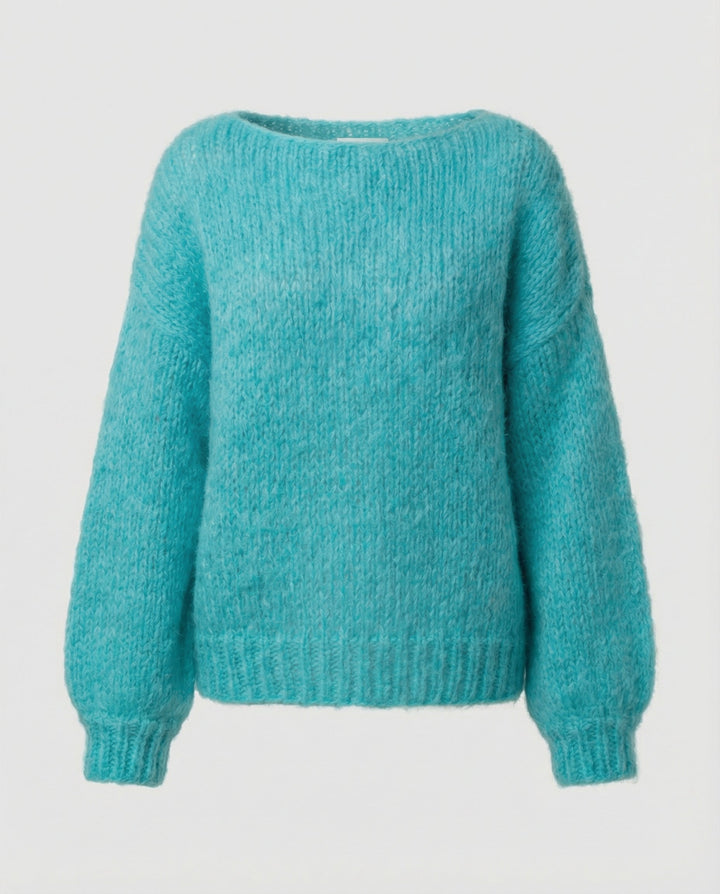 Oversized Pullover U Boot Ausschnitt