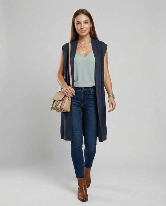 Oversized Damen Strickweste