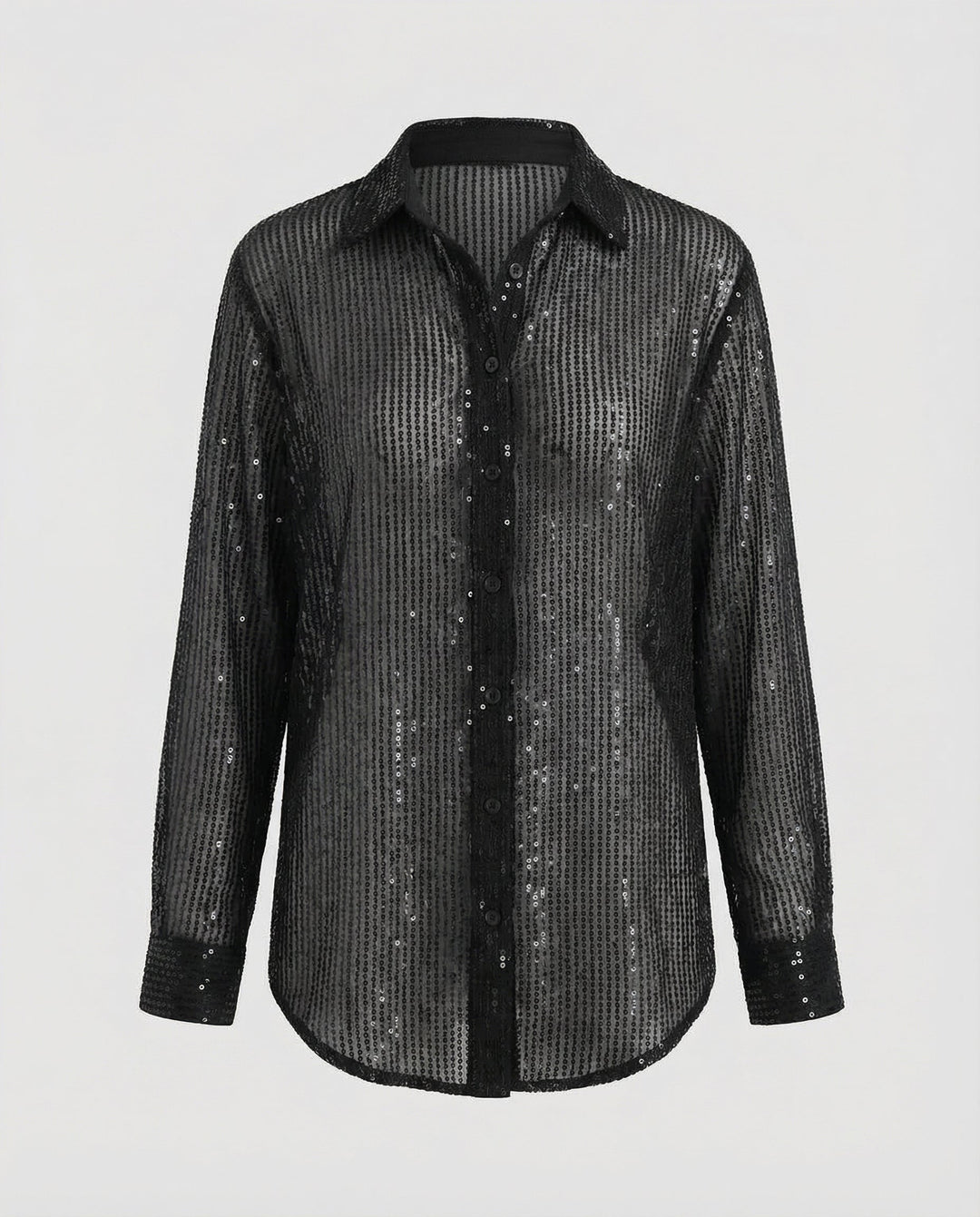 Glitzernde Oversize Bluse Damen | Heidi-Mode