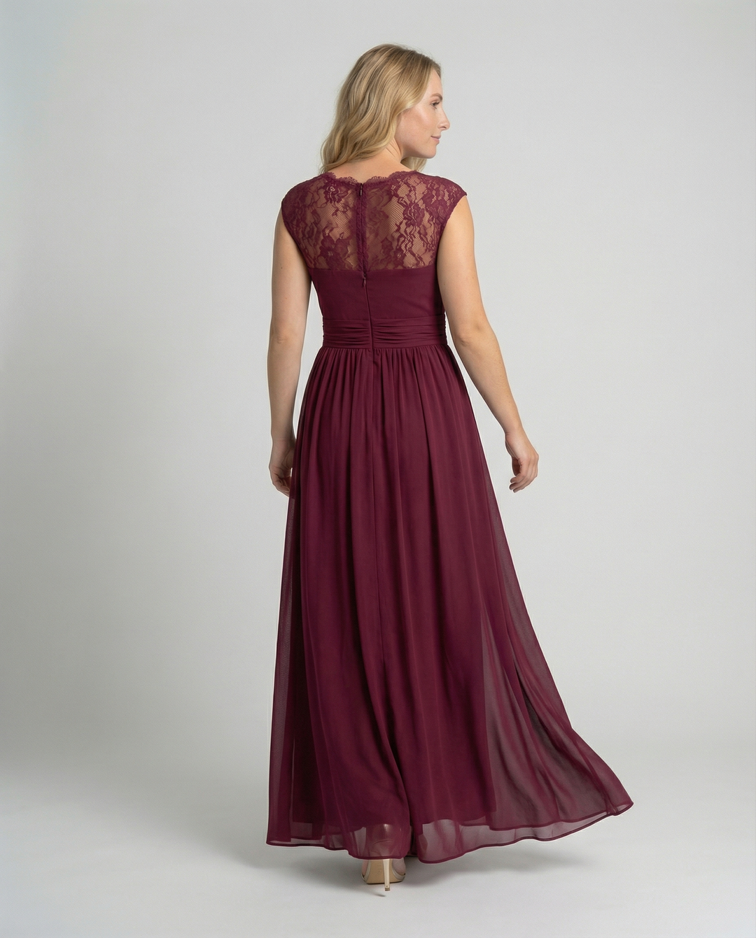 Abendkleid Damen V-Ausschnitt
