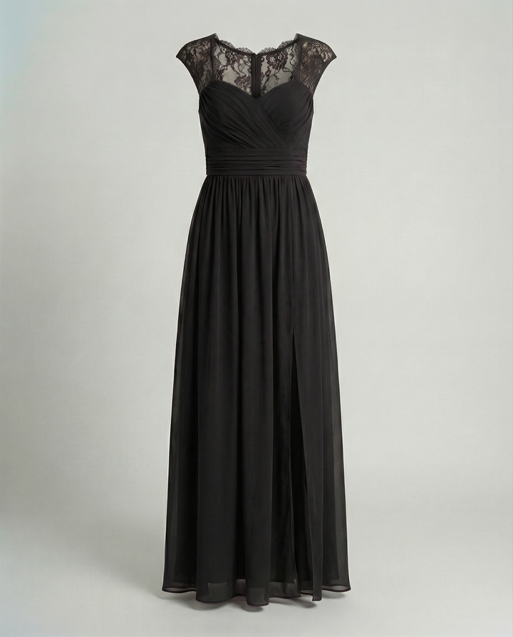 Abendkleid Damen V-Ausschnitt
