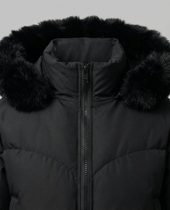 Stylische Warme Cropped Daunenjacke Damen