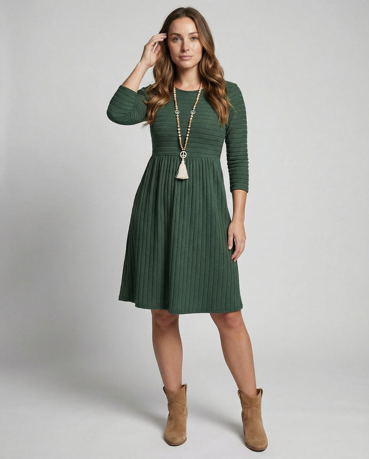 Strickkleid Lange Ärmel Damen