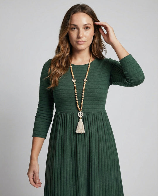 Strickkleid Lange Ärmel Damen