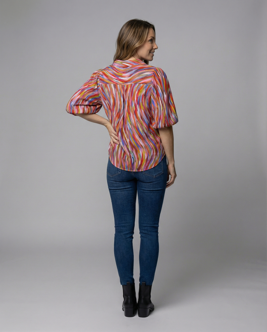 Elegante Boho Bluse Damen