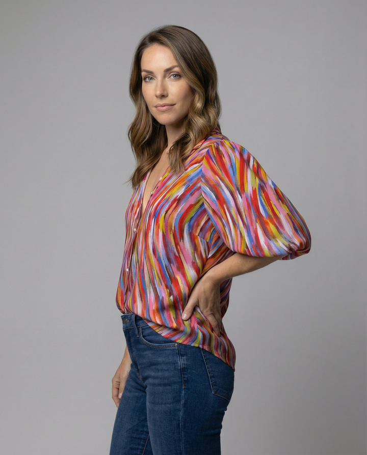Elegante Boho Bluse Damen