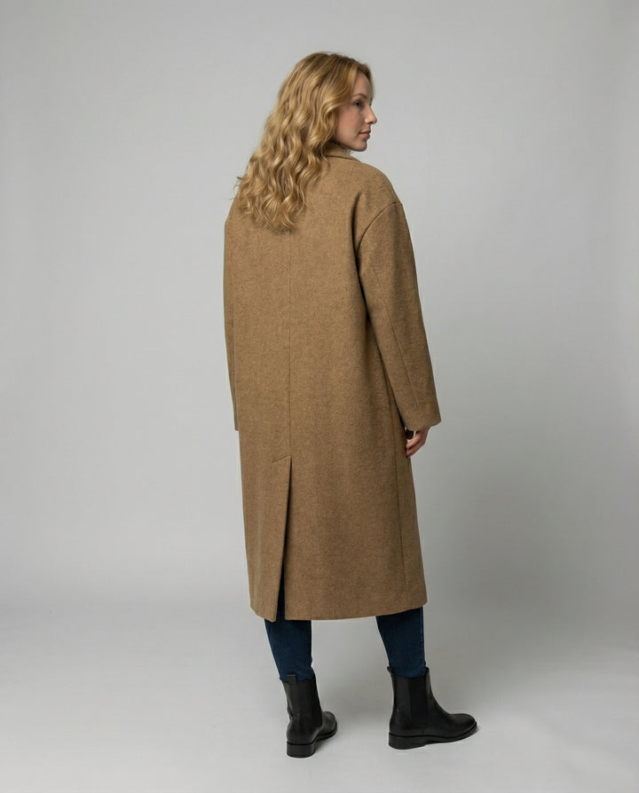 Eleganter Oversized Wollmantel Damen