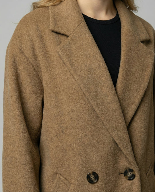 Eleganter Oversized Wollmantel Damen