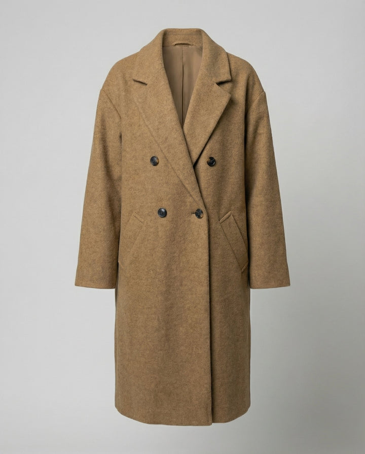 Eleganter Oversized Wollmantel Damen