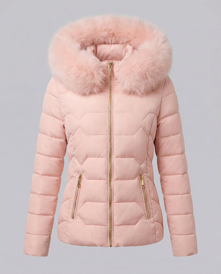 Damen Winterjacke Kunstfell
