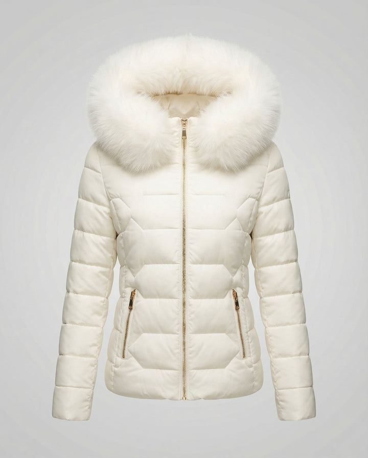 Damen Winterjacke Kunstfell