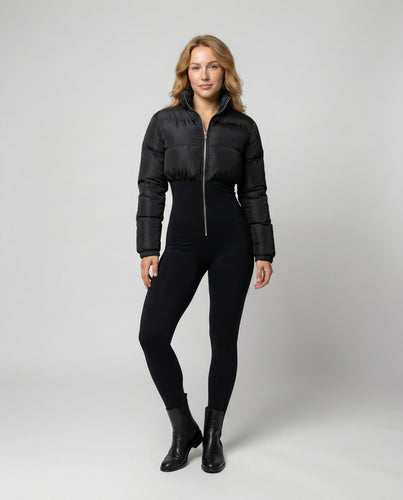 Taillierte Warme Daunenjacke Damen
