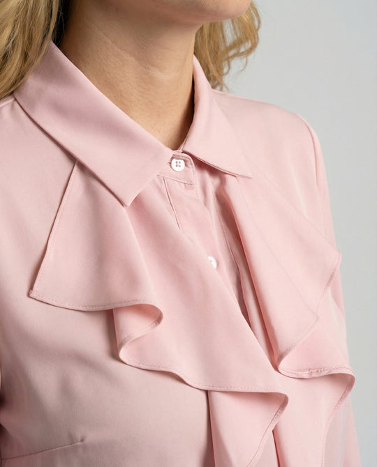 Damen Bluse Rüschen Eleganz