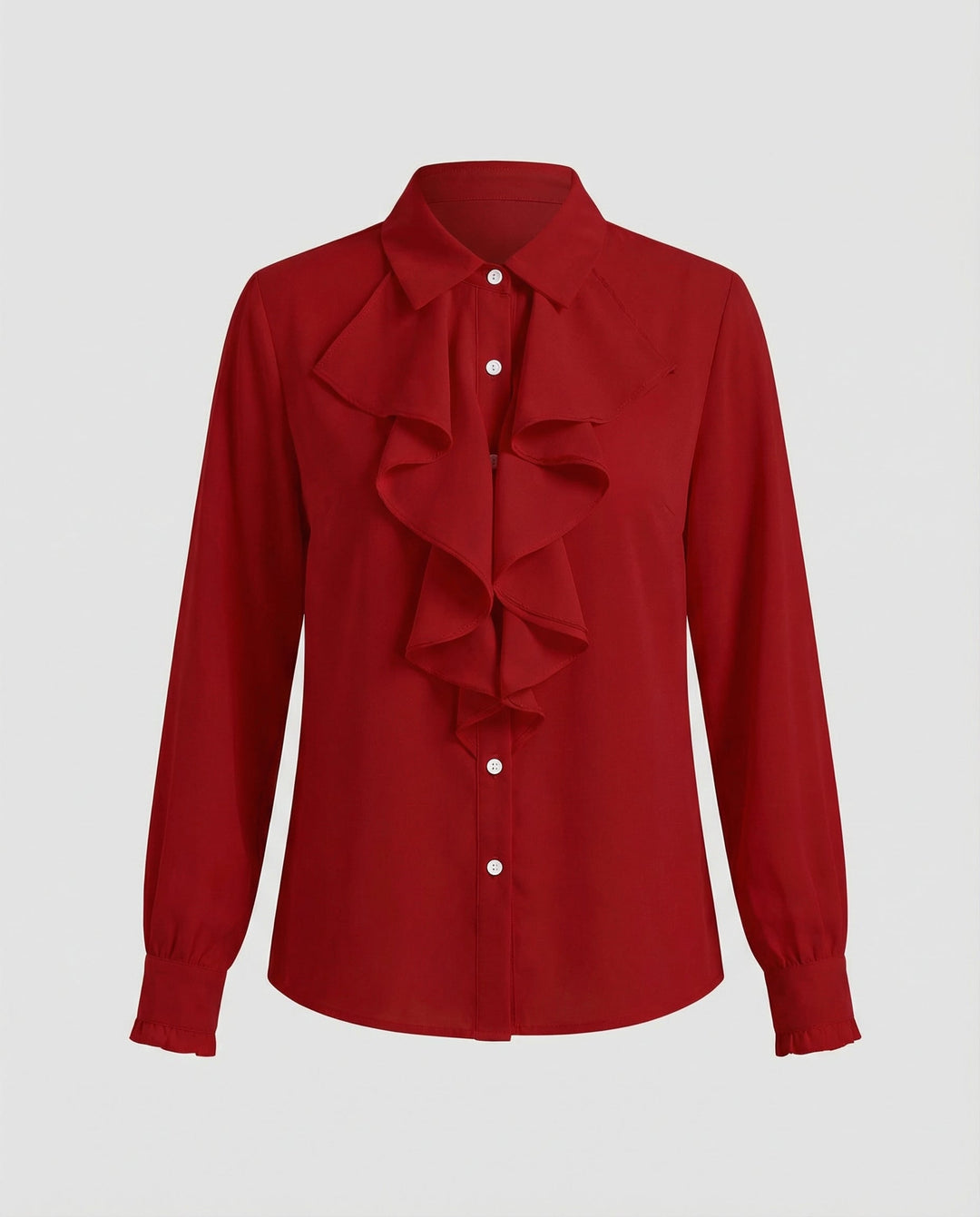Damen Bluse Rüschen Eleganz