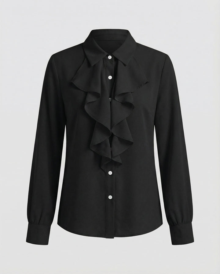 Damen Bluse Rüschen Eleganz