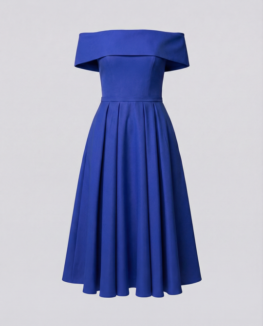 Trägerloses Satin Partykleid Damen