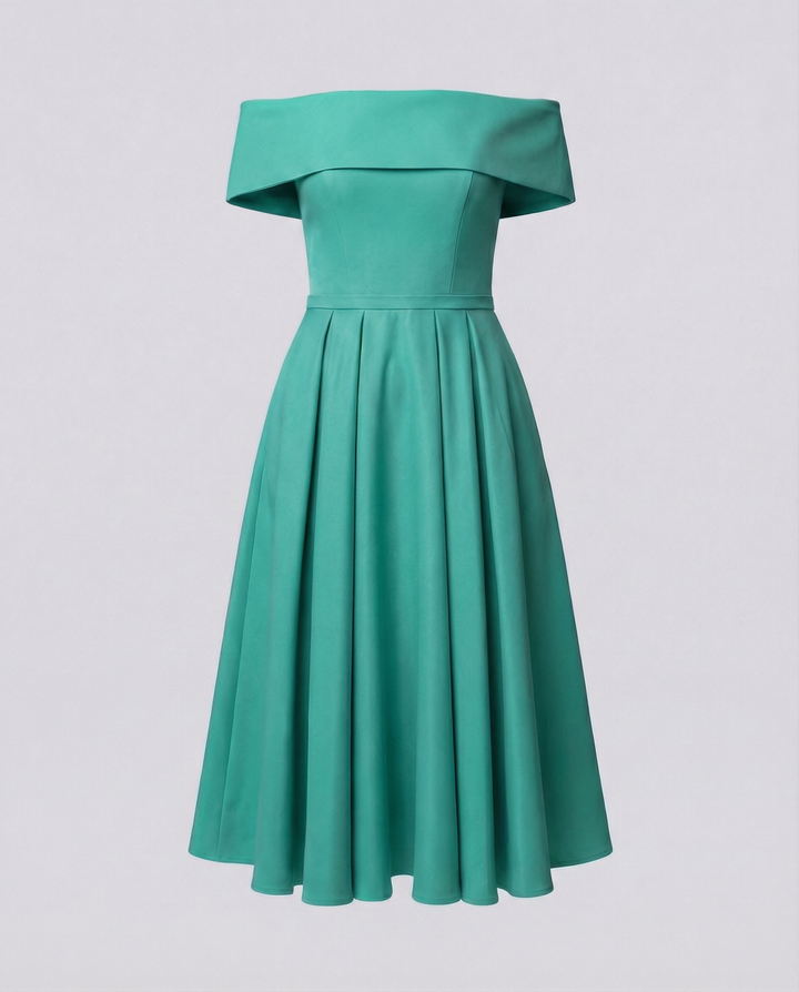 Mode Lässig Trägerlos Satin Partykleid