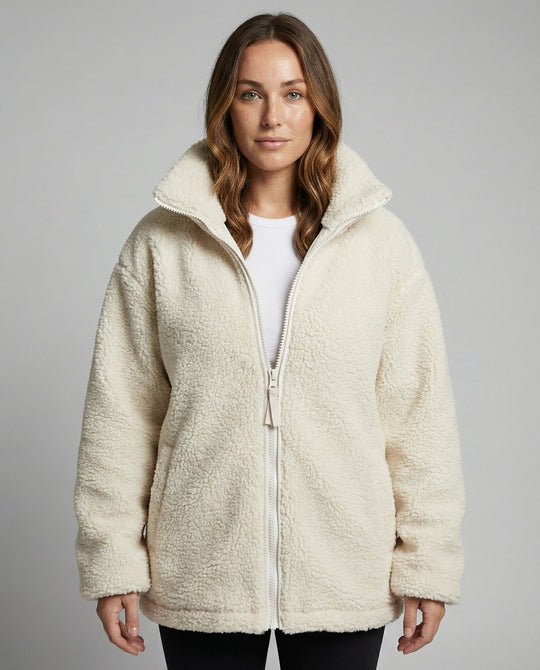 Herren Oversized Fleecejacke Warm