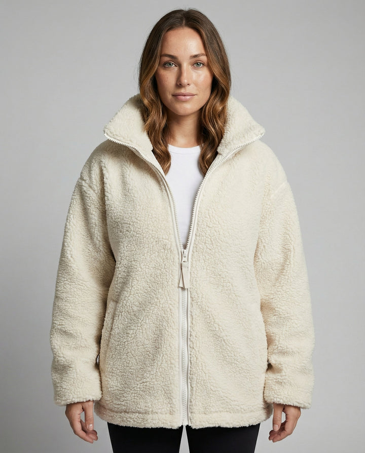 Herren Oversized Fleecejacke Warm