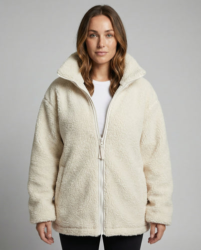 Herren Oversized Fleecejacke Warm
