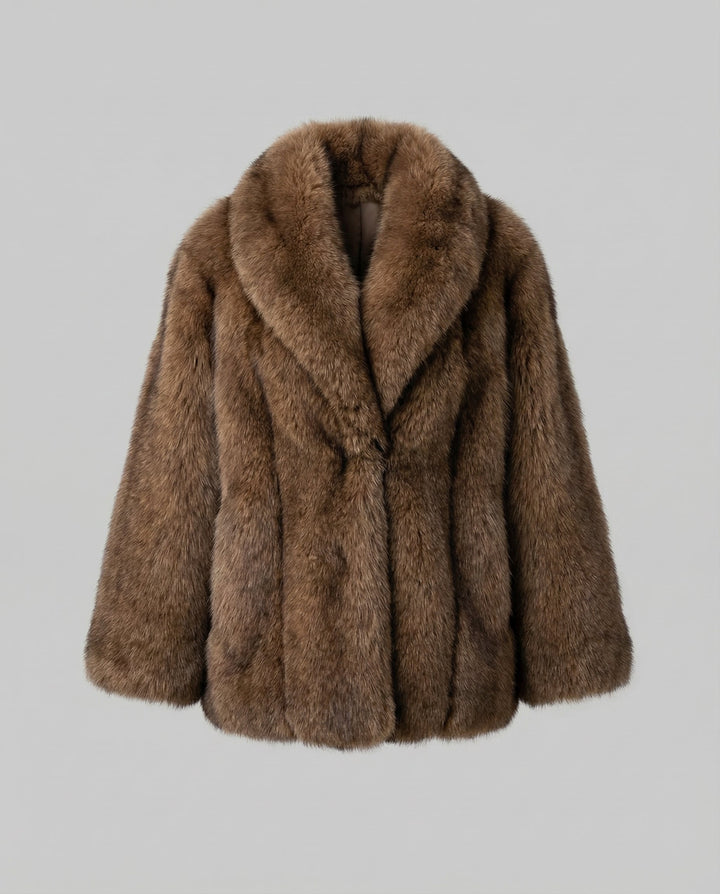 Luxuriöse Weiche Pelzjacke Damen