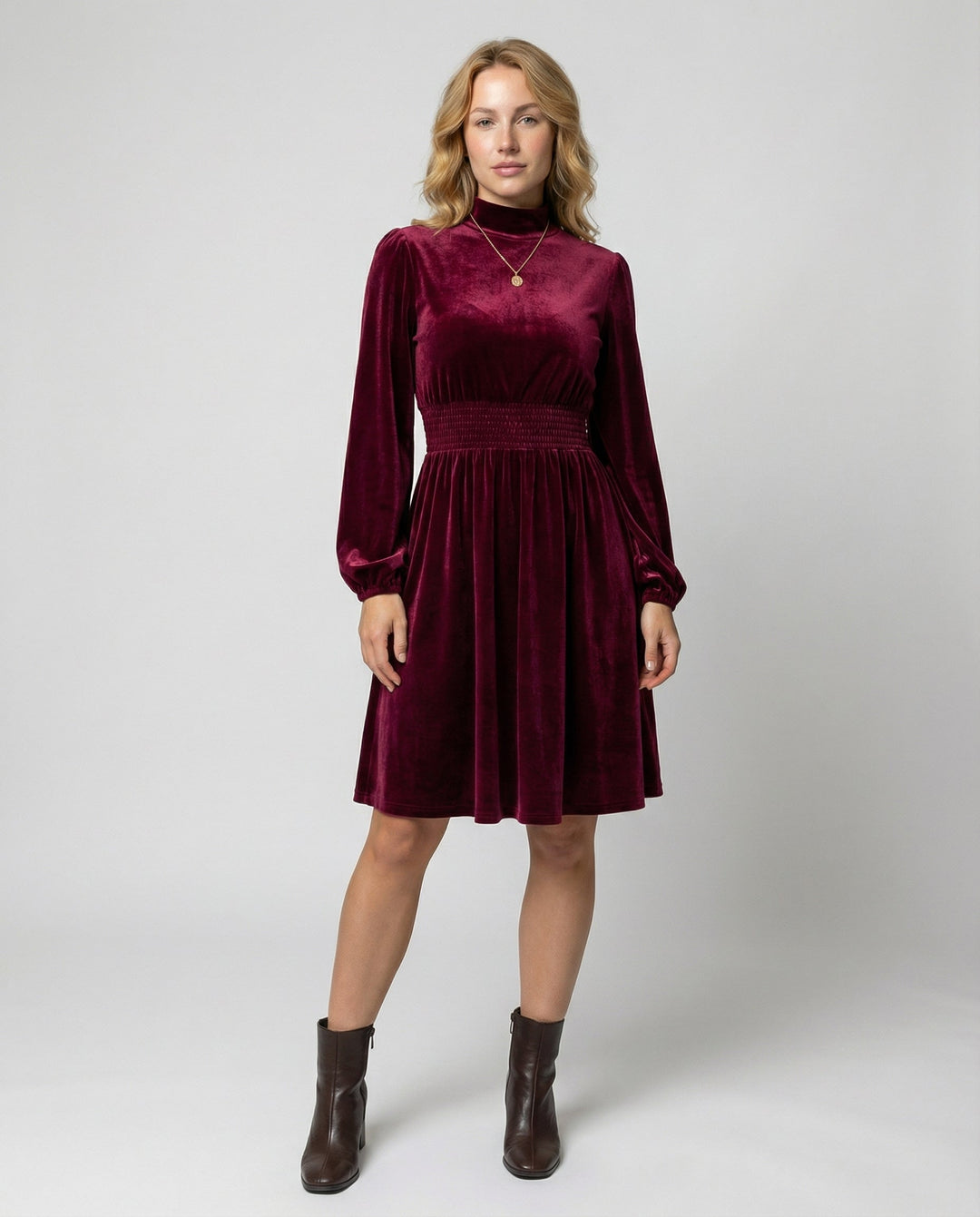 Elegantes Samtkleid Damen