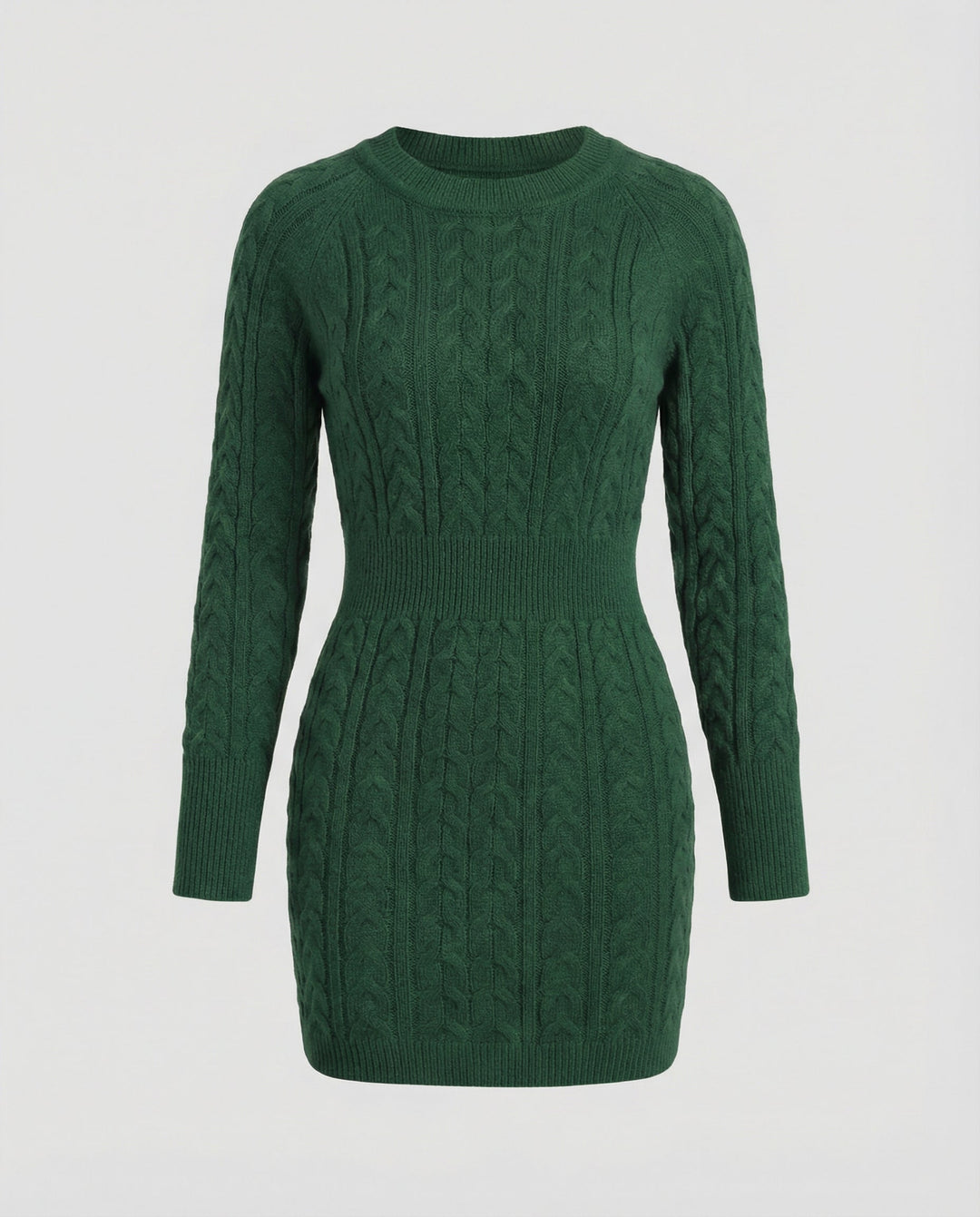 Strickkleid Zopfdesign Damen
