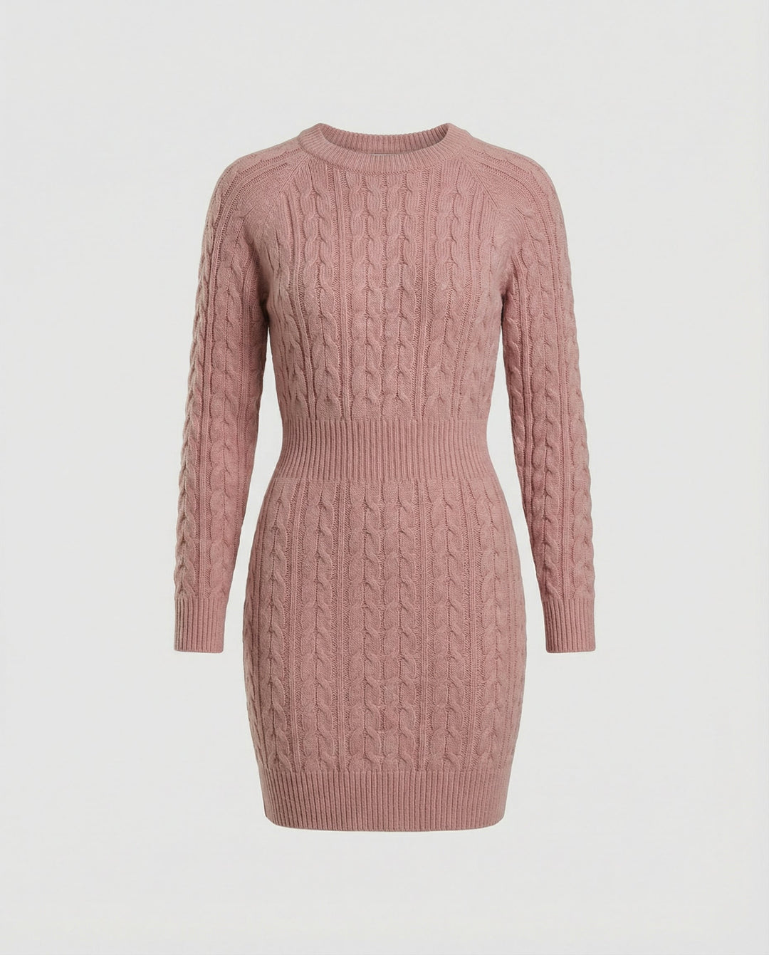 Strickkleid Zopfdesign Damen