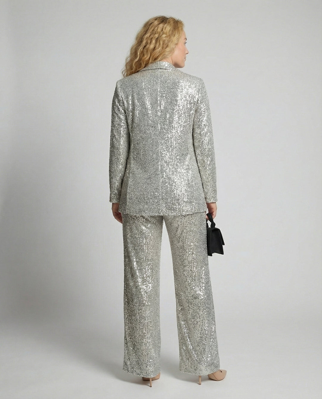 Glitzernder Eleganter Blazeranzug Damen