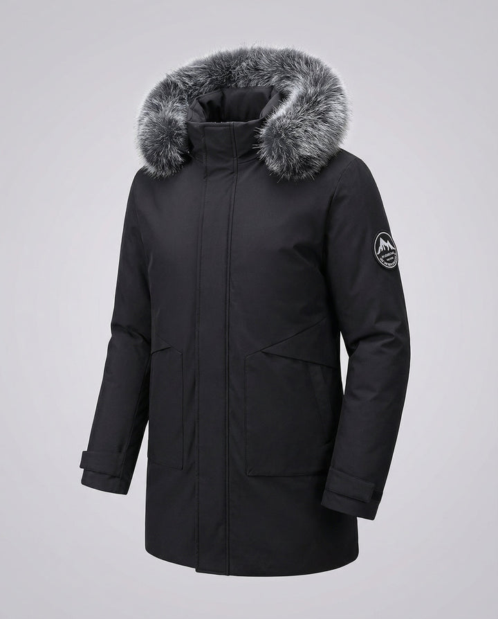 Warmer Winterparka Damen Kapuze