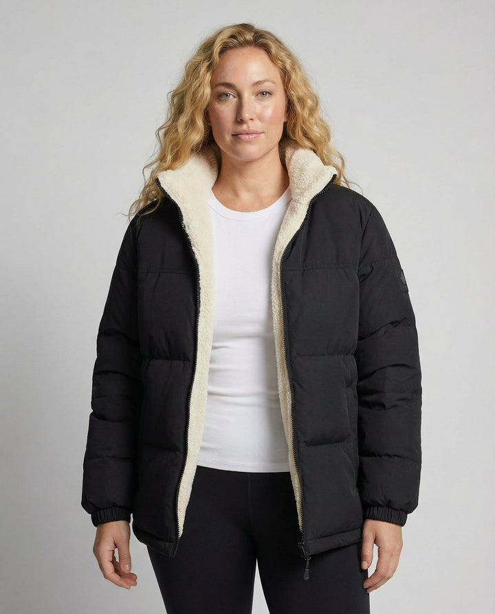 Gefütterte Damen Steppjacke Winter
