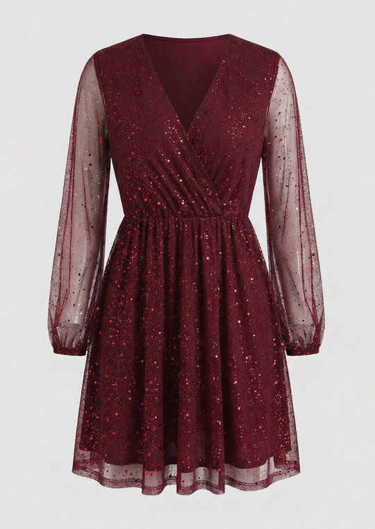 Schimmerndes Cocktailkleid Damen